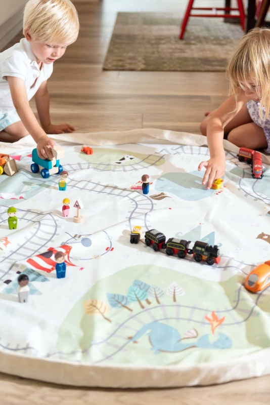 Play&Go Spielzeugtasche, Trainmap