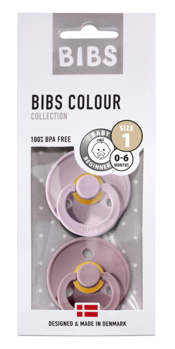 BIBS Colour Latex Schnuller (rund, 0-6 Monate), Ivory & Sage