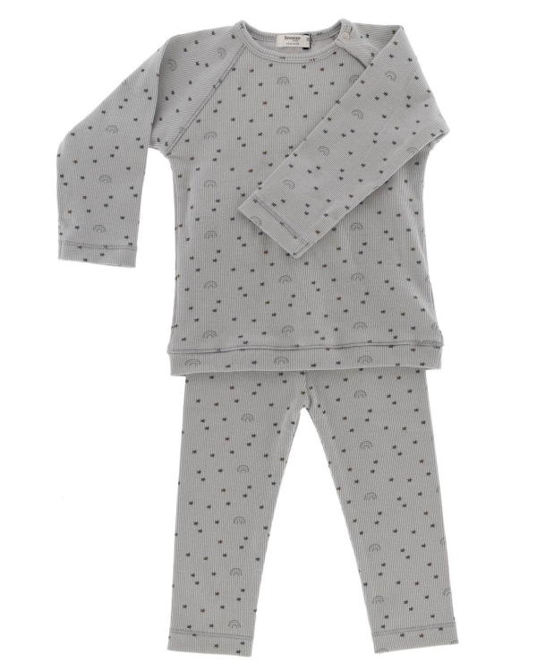 Snoozebaby Pyjama, Regenbogen/ grn