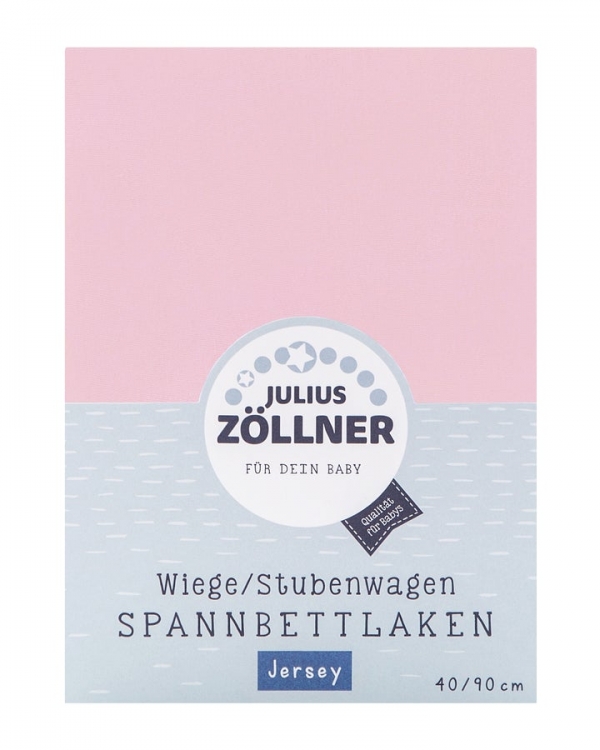 Julius Zöllner Spannbetttuch Jersey 90x40 Rosa 3er Pack TOP 