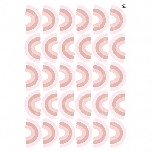 Tresxics Mini-Regenbogen-Aufkleber (2 Bogen), Pink