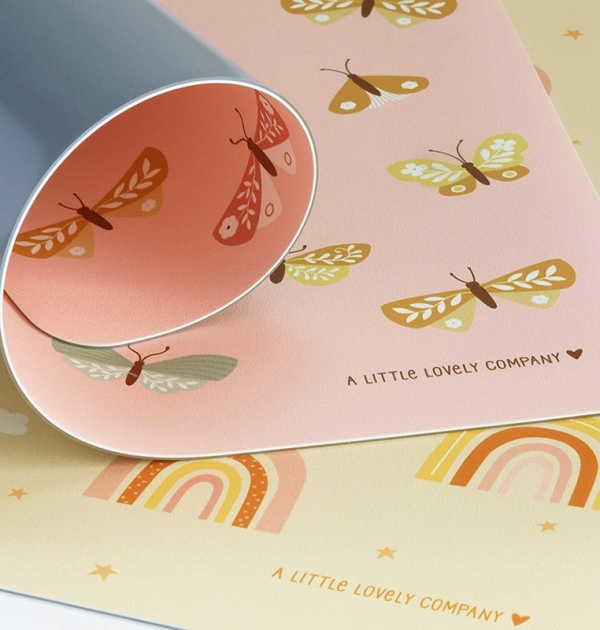 A Little Lovely Company Tischauflage, Schmetterlinge