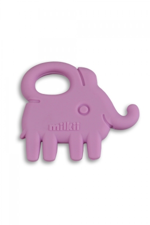 Milkii Silikon Beissring Elefant, Lilac