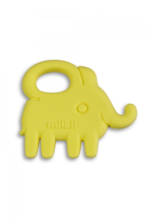 Milkii Silikon Beissring Elefant, Skinny Yellow