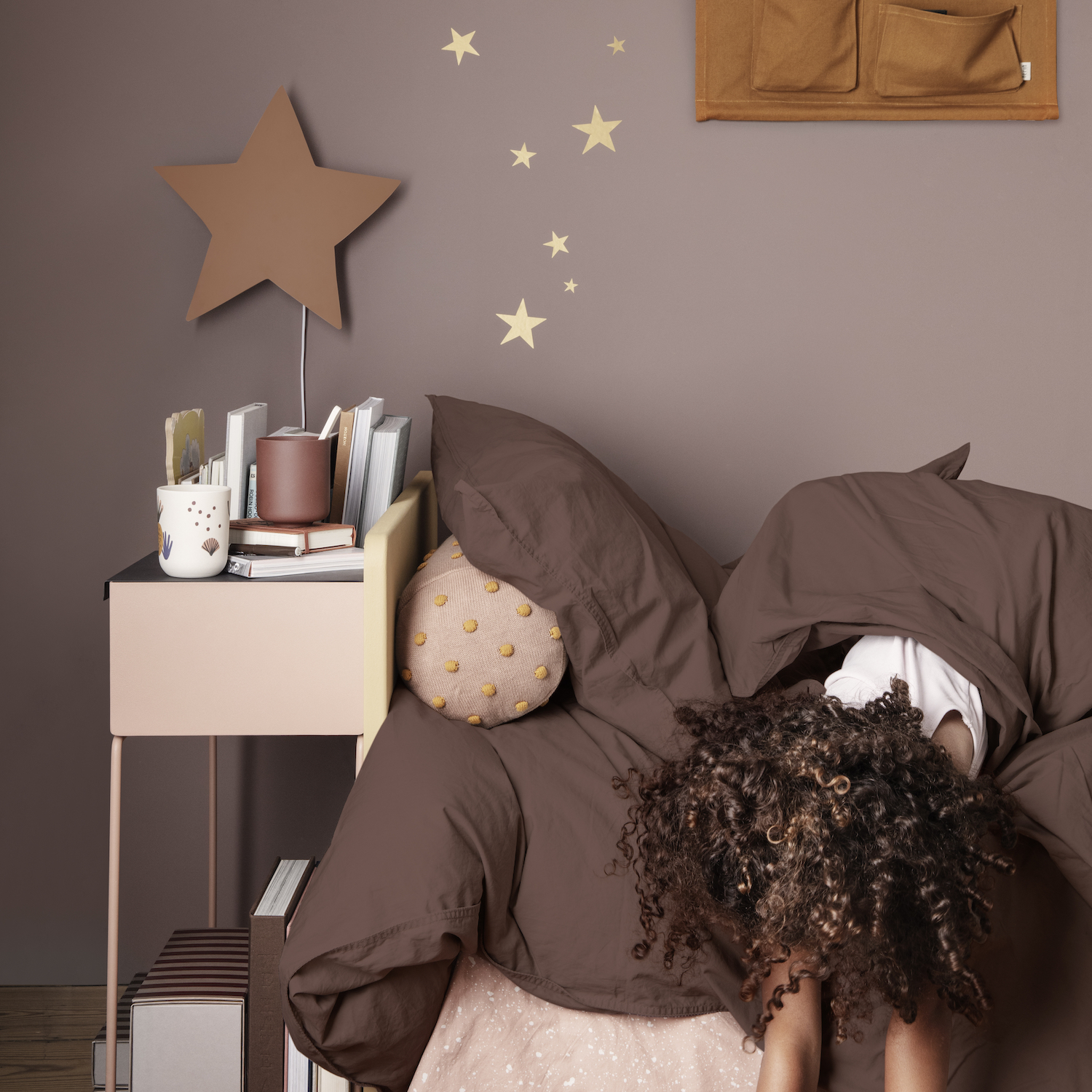Ferm Living Wandlampe Sterne Smoked Oak