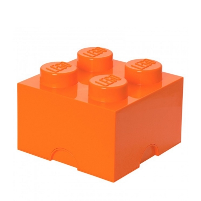 LEGO Brick 4 Storage, Aufbewahrungsbox, orange