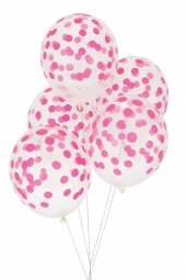 My Little Day Luftballone aus Latex, 5 Stk. - Confetti Pink