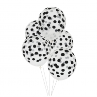 My Little Day Luftballone aus Latex, 5 Stk. - Confetti Black