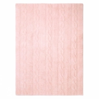 Lorena Canals Kinderteppich, Trenzas Soft Pink 120 x 160 cm