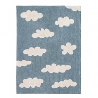 Lorena Canals Kinderteppich, Vintage Blue 120 x 160 cm