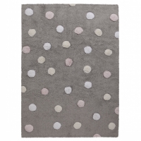 Lorena Canals Kinderteppich, Topos Tricolor Grey - Pink 120 x 160 cm