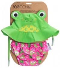 Zoocchini Badewindel & Sonnenhut - Frosch