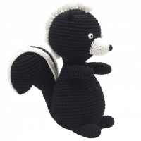 natureZOO Häkel-Teddybär, Black Skunk