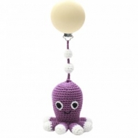 natureZOO Kinderwagen-Spielzeug, Dark Purple Octopus