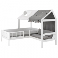 Lifetime Kidsrooms Beach House Eckbett, weiss lackiert