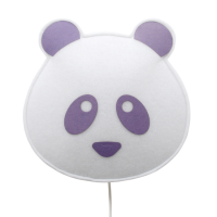 BUOKIDS Wandlampe Panda, lila