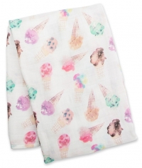 Lulujo Bambus Muslin Swaddle Mulltuch - Ice Cream