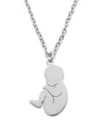 Proud MaMa Steel Collection Halskette - Baby Silber