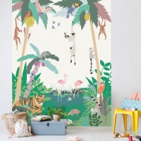 MIMIlou Wandbild Jungle