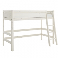 Lifetime Kidsrooms Mittel Hochbett mit schrger Leiter, Whitewash