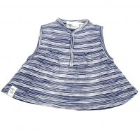 Riffle Amsterdam Top, stripe indigo