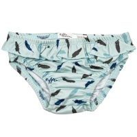 Riffle Amsterdam Mdchen Badehose, Stripe feather