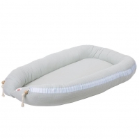 Kikadu Bettnestchen aus Musselin Baumwolle, mint