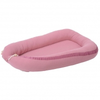 Kikadu Bettnestchen aus Musselin Baumwolle, pink