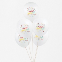 My Little Day Luftballone aus Latex, 5 Stk. - Happy Birthday