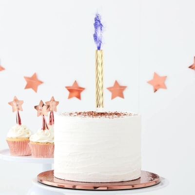 Ginger Ray Gender Reveal oder Geburtstags Fontänen Kerzen, Blau
