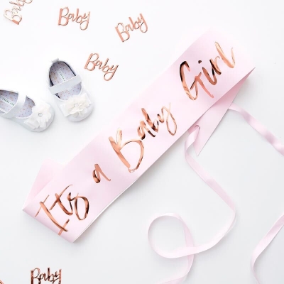 Ginger Ray Gender Reveal Its a Girl Banner