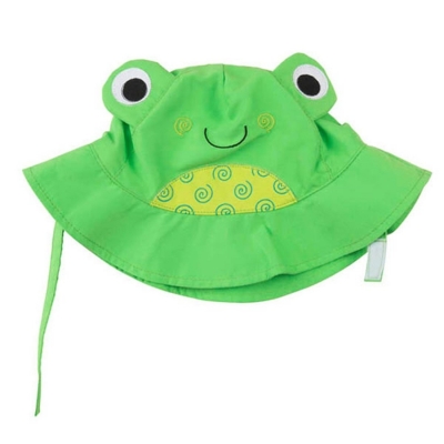 Zoocchini Sonnenhut mit UV-Schutz, Frosch