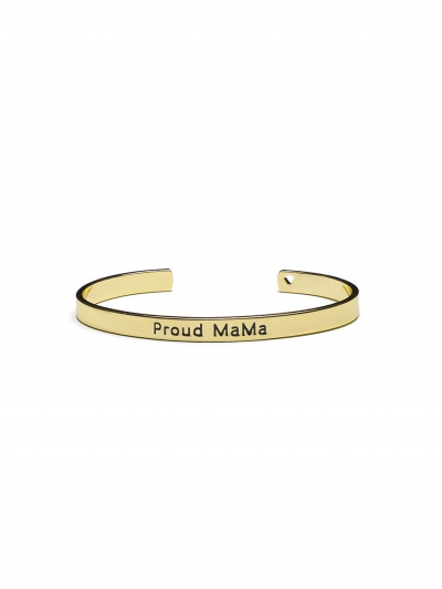 Proud MaMa Bangle Bracelet, Gold