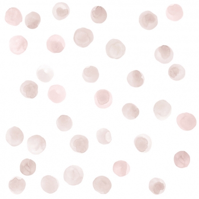 Tresxics textile Wandstickers Wasserfarben Punkte, Pink