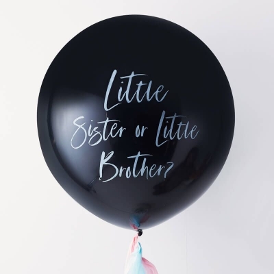 Ginger Ray Gender Reveal Little Brother or Sister Ballon