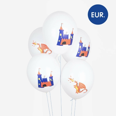 My Little Day Luftballone aus Latex, 5 Stk. - Ritter