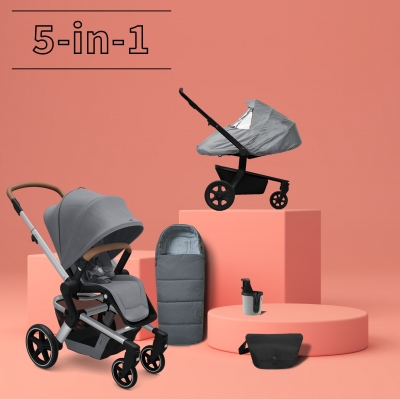 JOOLZ Hub+ Kinderwagen #3KHSet 5-in-1, Gorgeous Grey