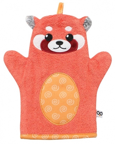 ZOOCCHINI Waschhandschuh, Remi der rote Panda