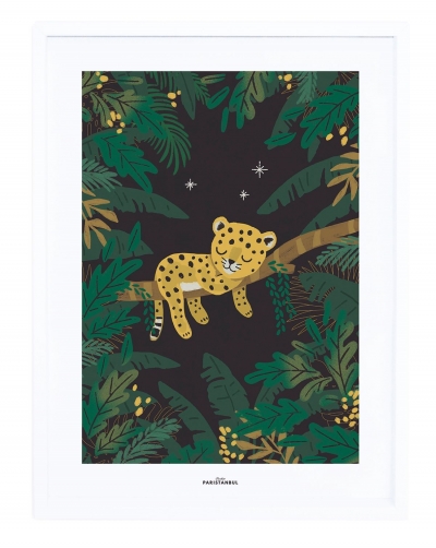 Lilipinso Poster mit Rahmen, SLEEPY LITTLE CHEETAH