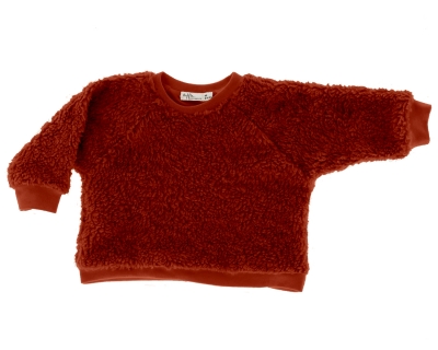 Riffle Amsterdam Sweater Mayra, Baumwoll-Pelz Henna