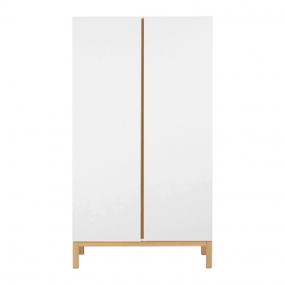 Quax Kleiderschrank Indigo (2-trig), Weiss