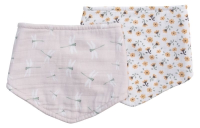 lulujo Halstcher, 2er Pack - Vintage Floral + Dragonfly