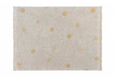 Lorena Canals Kinderteppich, Hippy Dots Honey, 120 x 160 cm