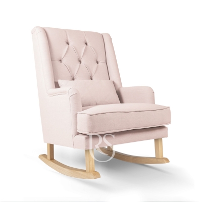 Rocking Seats Schaukelstuhl, Blush Rosa & Natrliches Holz