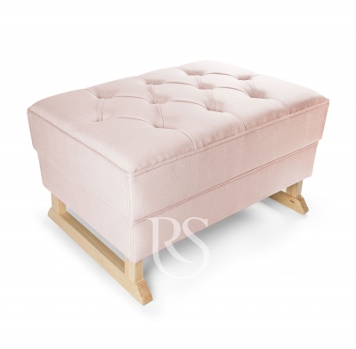 Rocking Seats Royal Fubank, Blush Rosa & natrliches Holz