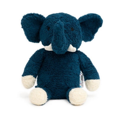 natureZOO Bio XL Teddybär, Dunkelblauer Elefant