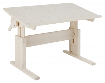Lifetime Kidsrooms Höhenverstellbarer Schreibtisch mit neigbarer Tischplatte, Whitewash
