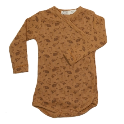 Snoozebaby langarm Body, Toffee