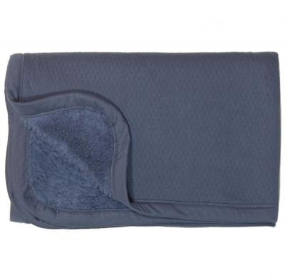 Snoozebaby Ultra-Soft Decke aus Bio-Baumwolle 75 x 100 cm, Midnight Blue