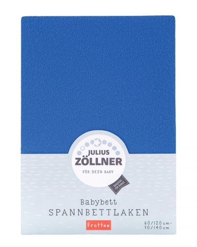 Julius Zöllner Spannbetttuch 70/140, Frottee Blau